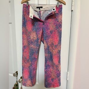 Nanette Lepore flowered crop pants size 10